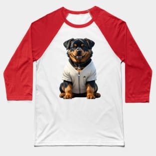 Rottweiler Dog Baseball T-Shirt